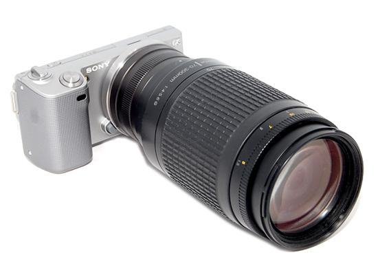  Kiwifotos Objektivadapter till Nikon F fr Sony E kamerahus