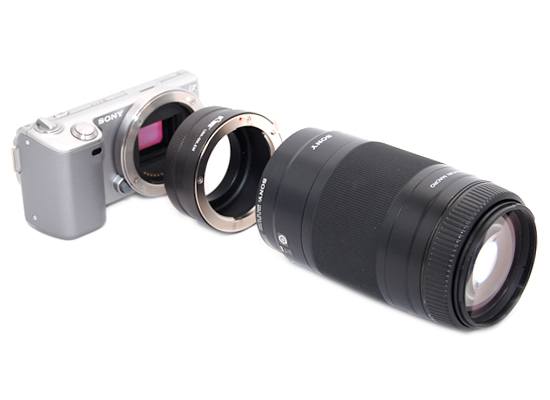  Kiwifotos objektivadapter till Sony Alpha & Minolta AF fr Sony E kamerahus