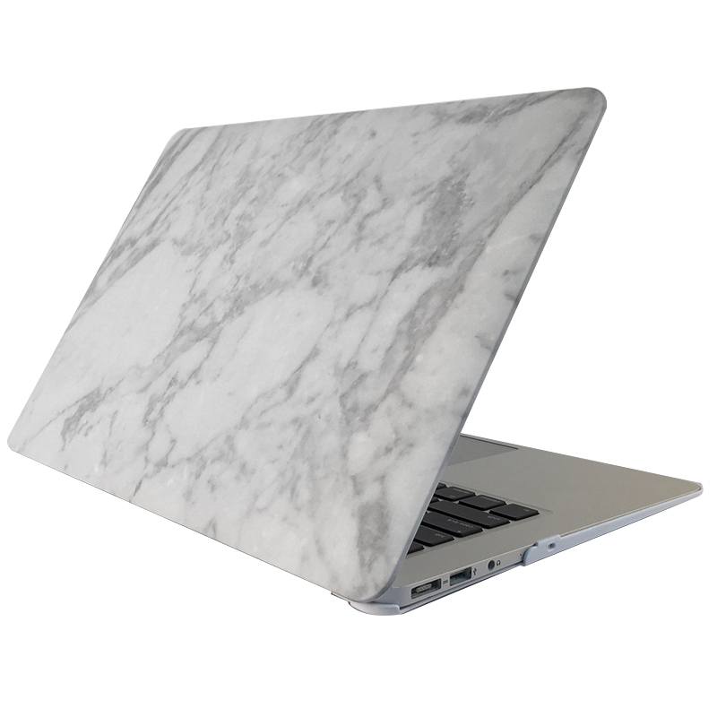 Skal för för Macbook Air 13.3-tum - (A1369/A1466) - Marmor Vit