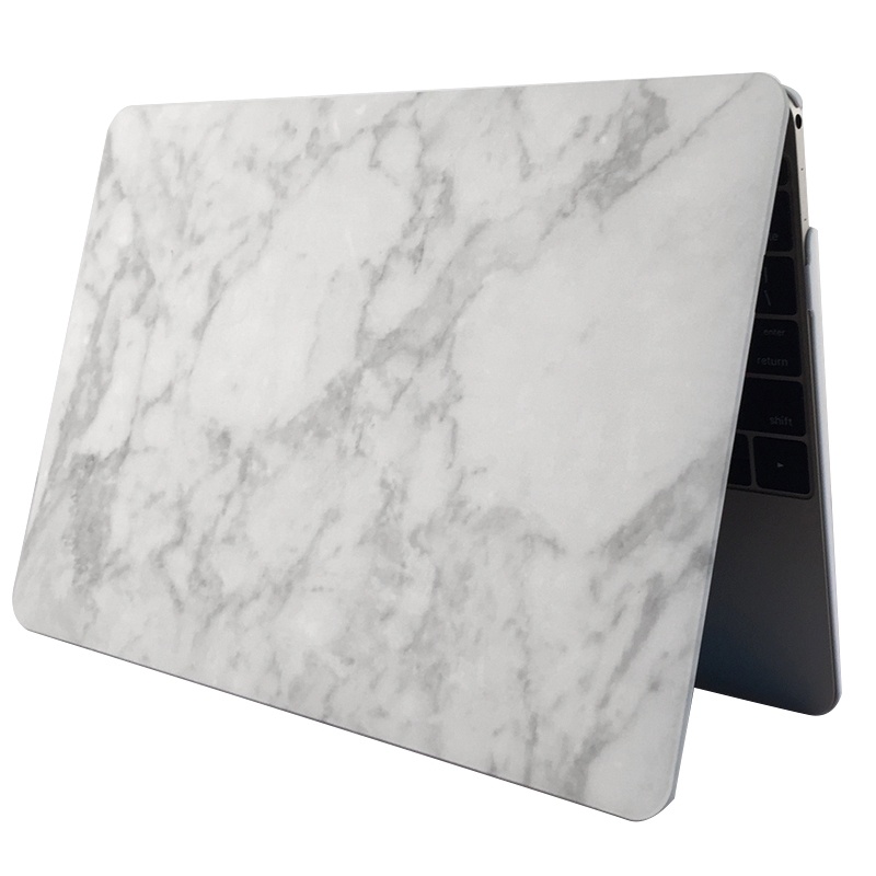 Skal för för Macbook Air 13.3-tum - (A1369/A1466) - Marmor Vit