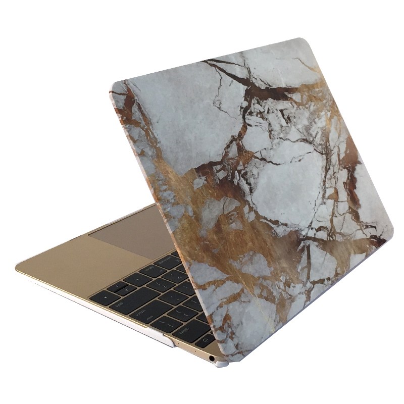  Skal fr fr Macbook 12-tum - Marmor vit & guld