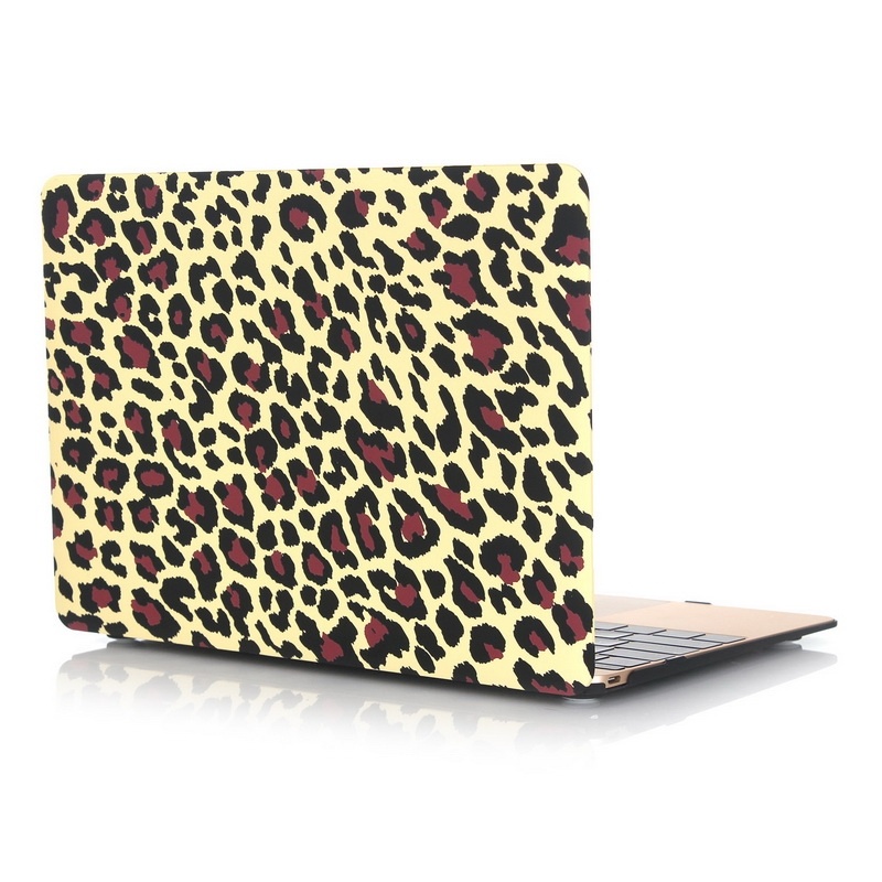  Skal fr Macbook 12-tum - Leopardmnster gul & brun