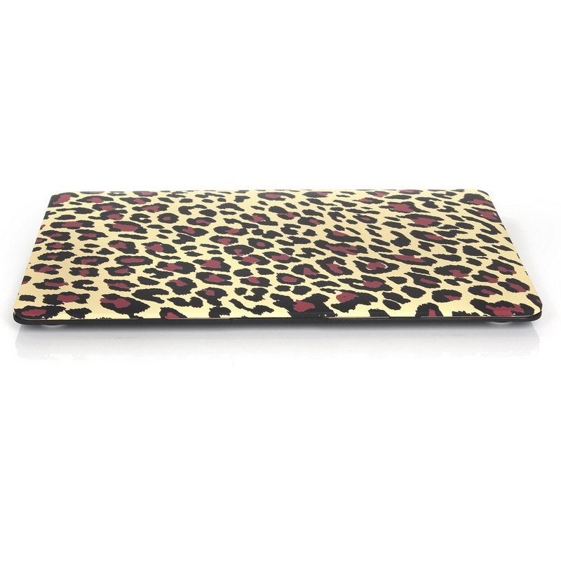  Skal för Macbook 12-tum - Leopardmönster gul & brun