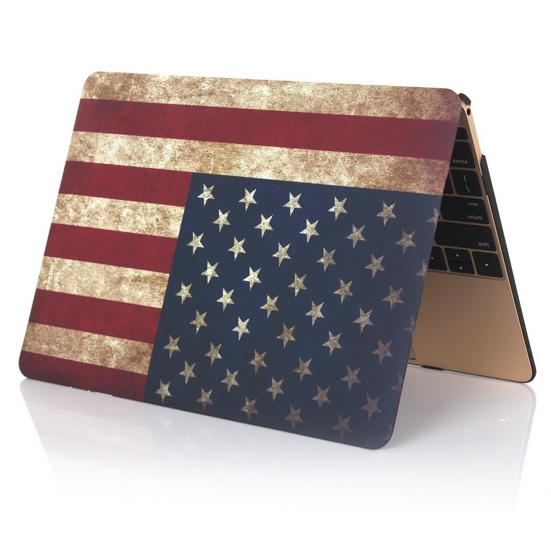  Skal för Macbook 12-tum - USA:s flagga