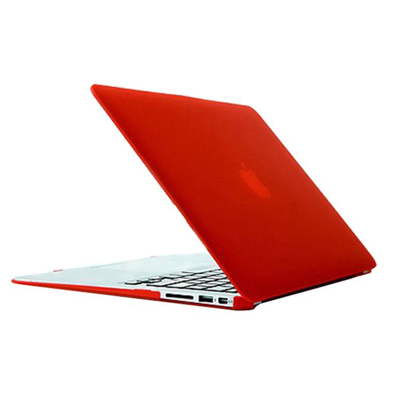 Skal för Macbook Air 13.3-tum (A1369 / A1466) - Matt frostat Röd