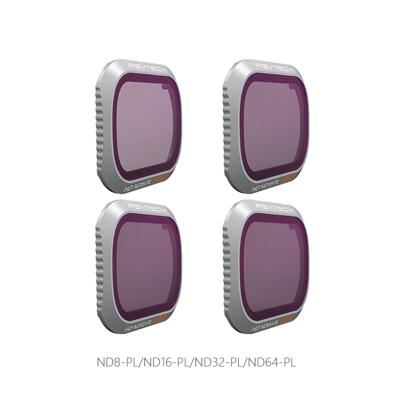 PGYTECH NDPL-Filter (4 i 1) kit för MAVIC 2 PRO: NDPL8, NDPL16, NDPL32, NDPL64