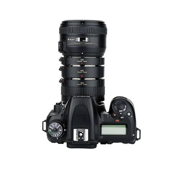  JJC Mellanringar 12mm,20mm & 36mm elektronisk för Nikon F