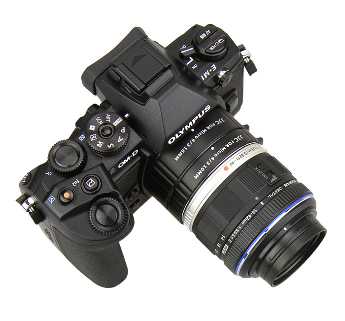 JJC Mellanringar 10mm 16mm elektronisk för Micro 4/3