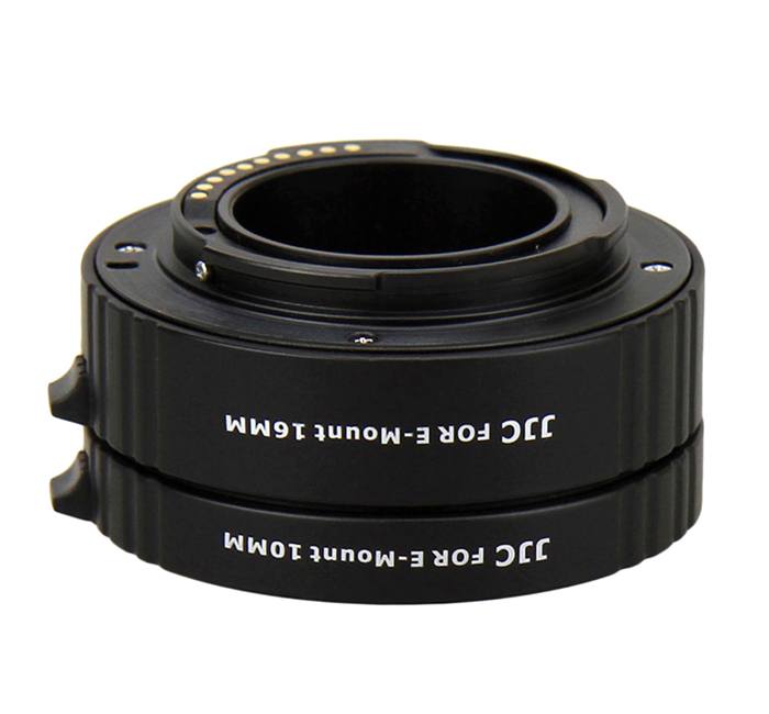  JJC Mellanringar 10mm 16mm elektronisk för Sony E