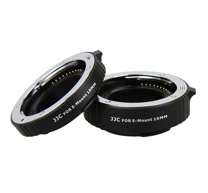  JJC Mellanringar 10mm 16mm elektronisk för Sony E