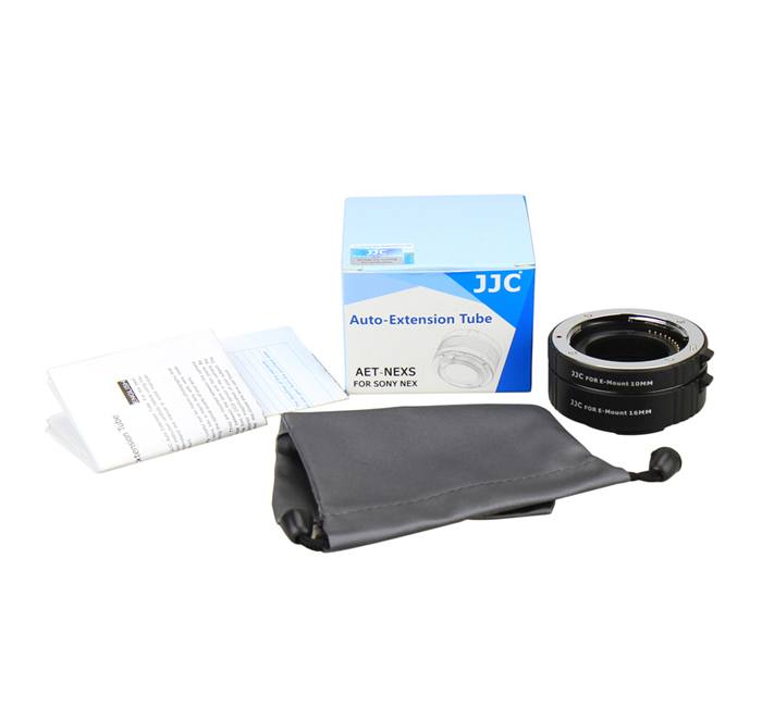  JJC Mellanringar 10mm 16mm elektronisk för Sony E