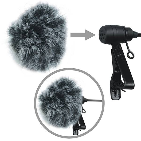 Myggmikrofon dubbel Clip-on för kamera, smartPhone, GoPro - CoMica