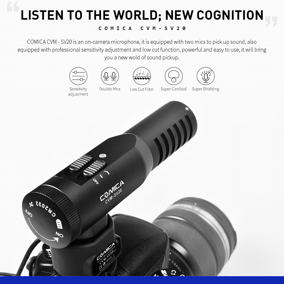  Kameramikrofon stereo kondensator - CoMica