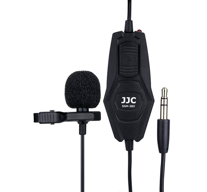  JJC Omnidirectional Lavalier Mikrofon för kameror med 3.5mm kontakt