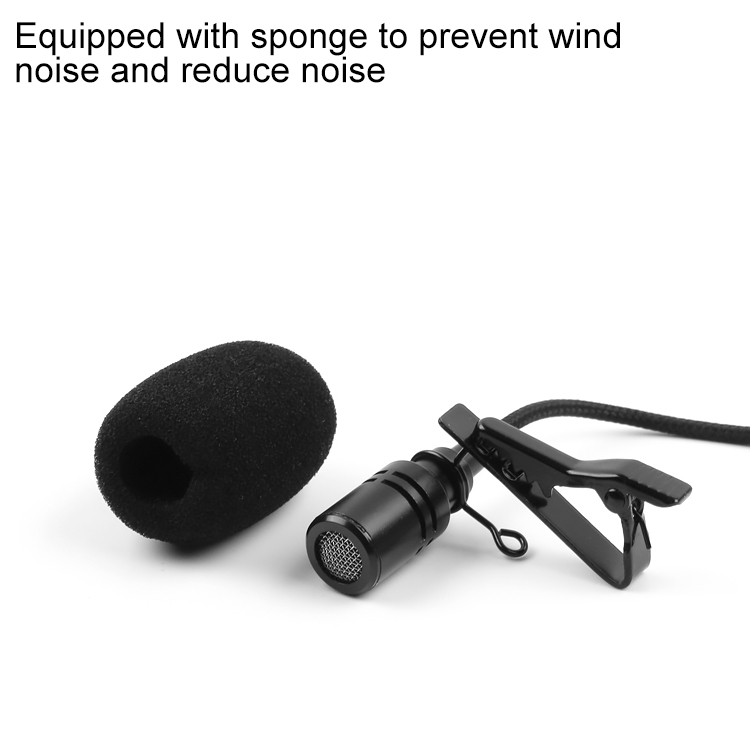 Lavaliermikrofon med slipsklämma för actionkameror med Mini USB-b5