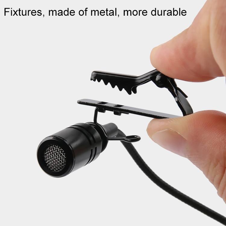 Lavaliermikrofon med slipsklämma för actionkameror med Mini USB-b5