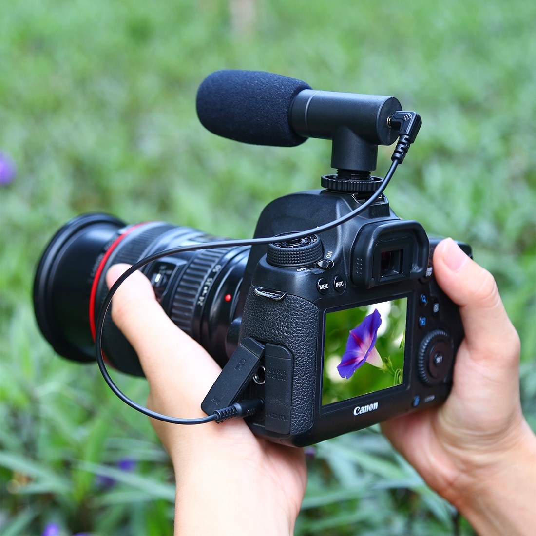 PULUZ Stereomikrofon för Smartphones DSLR med 3.5mm ingång