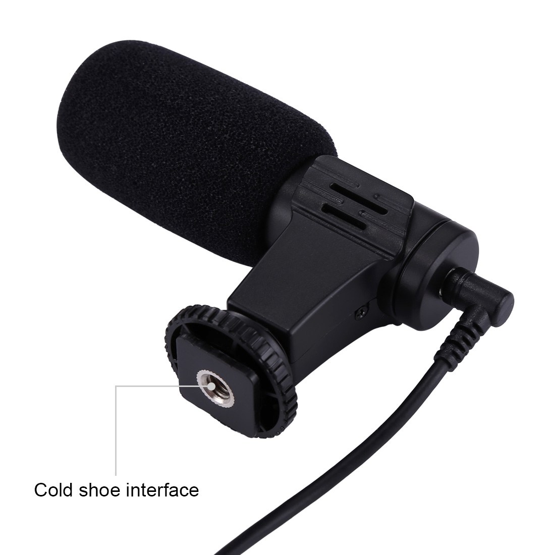 PULUZ Stereomikrofon med 3,5mm Audiouttag för DSLR och DV-videokamera