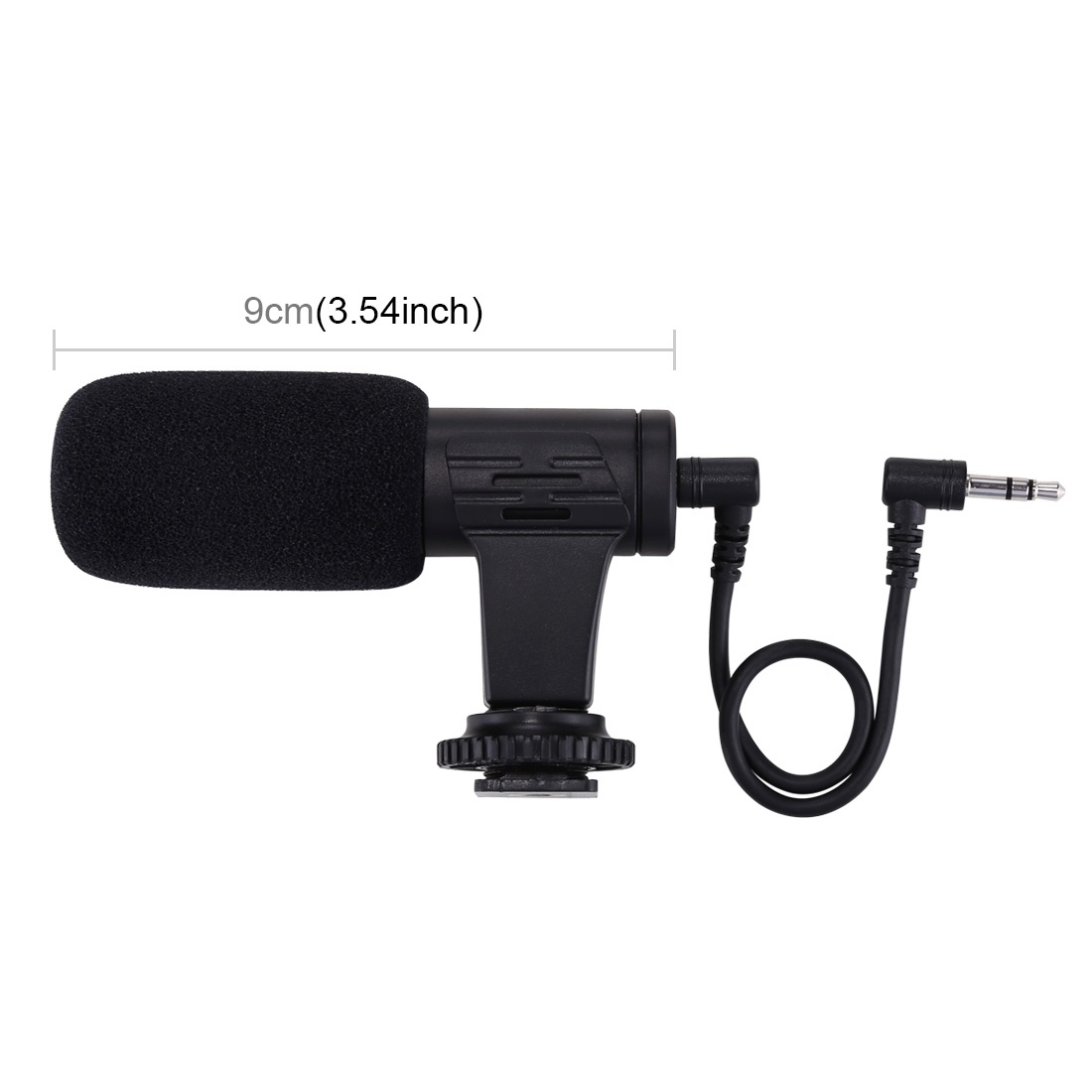 PULUZ Stereomikrofon med 3,5mm Audiouttag för DSLR och DV-videokamera