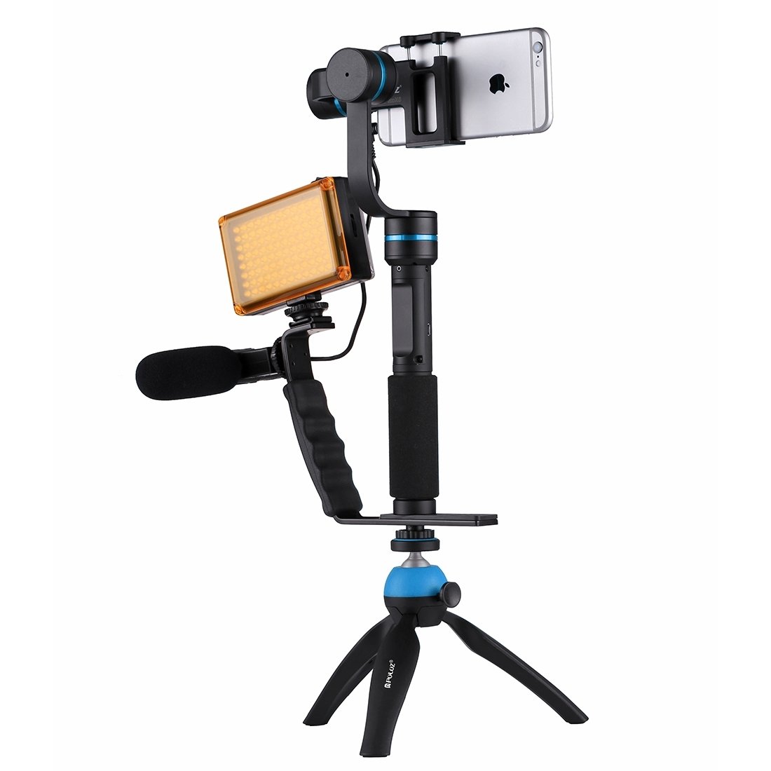 PULUZ Stereomikrofon med 3,5mm Audiouttag för DSLR och DV-videokamera