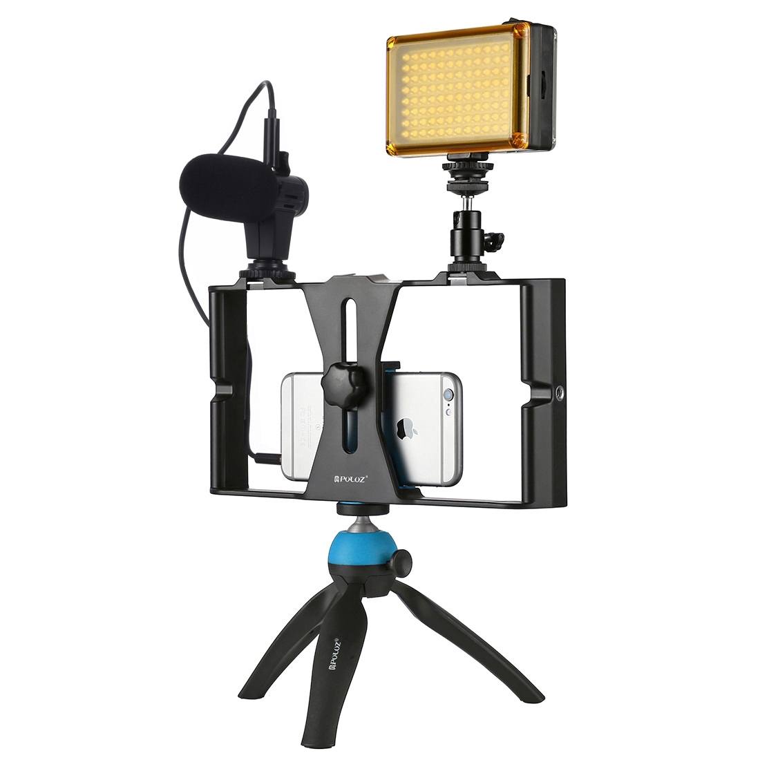 PULUZ Stereomikrofon med 3,5mm Audiouttag för DSLR och DV-videokamera