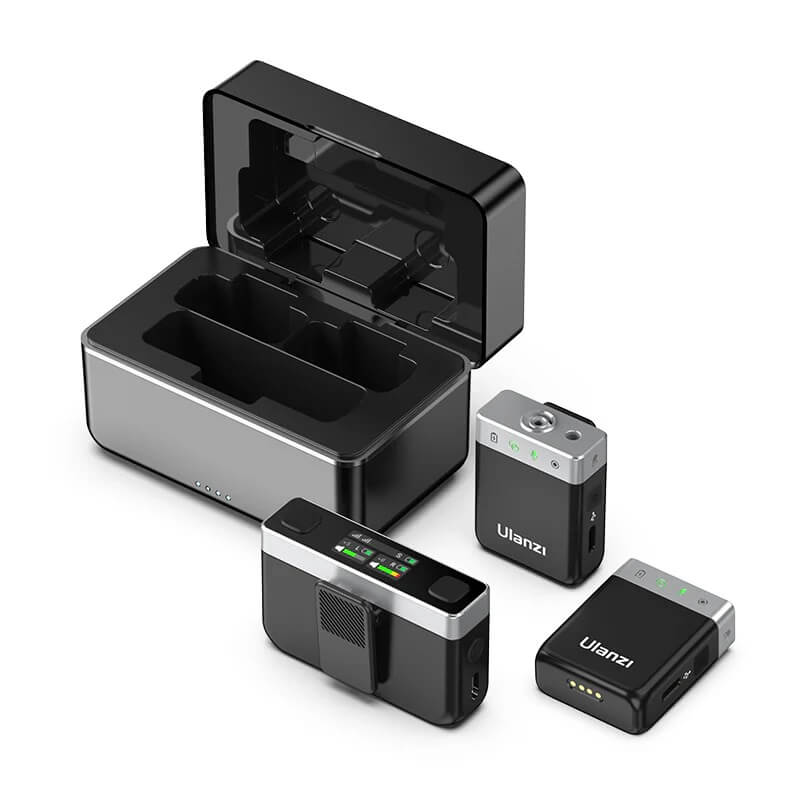 Ulanzi U-Mic AM18 Trådlöst mikrofonsystem med laddbox