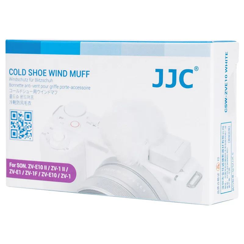  JJC CSW-ZVE10 Vindskydd med blixtsko för Sony ZV-E10-serien från Kamda – snabb leverans och trygg e-handel