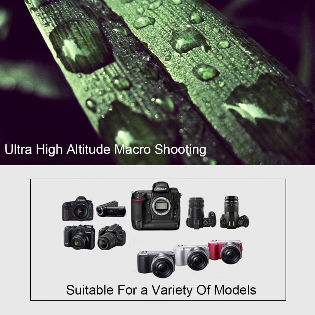 Puluz Mini Tripod med kulledshuvud för DSLR-kameror (Röd)