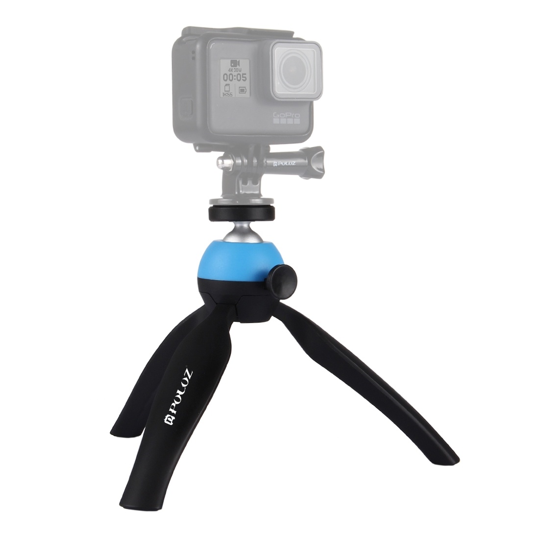 Puluz Mini Tripod med kulledshuvud för DSLR-kameror (Blå)