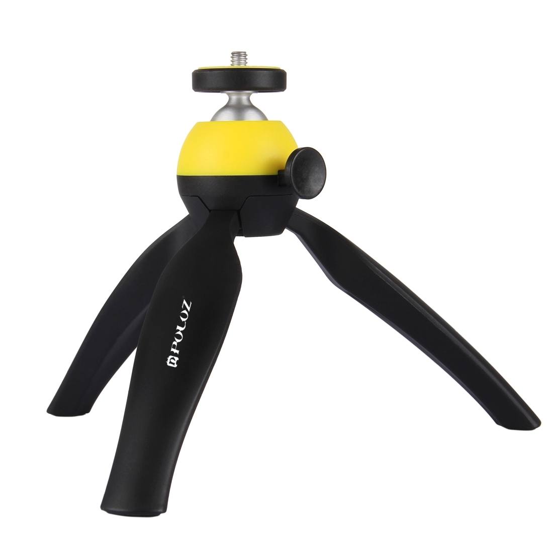 Puluz Mini Tripod med kulledshuvud för DSLR-kameror (Gul)