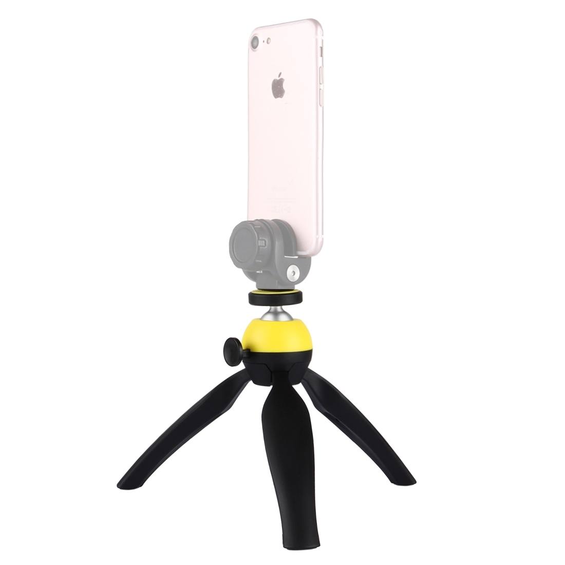 Puluz Mini Tripod med kulledshuvud för DSLR-kameror (Gul)