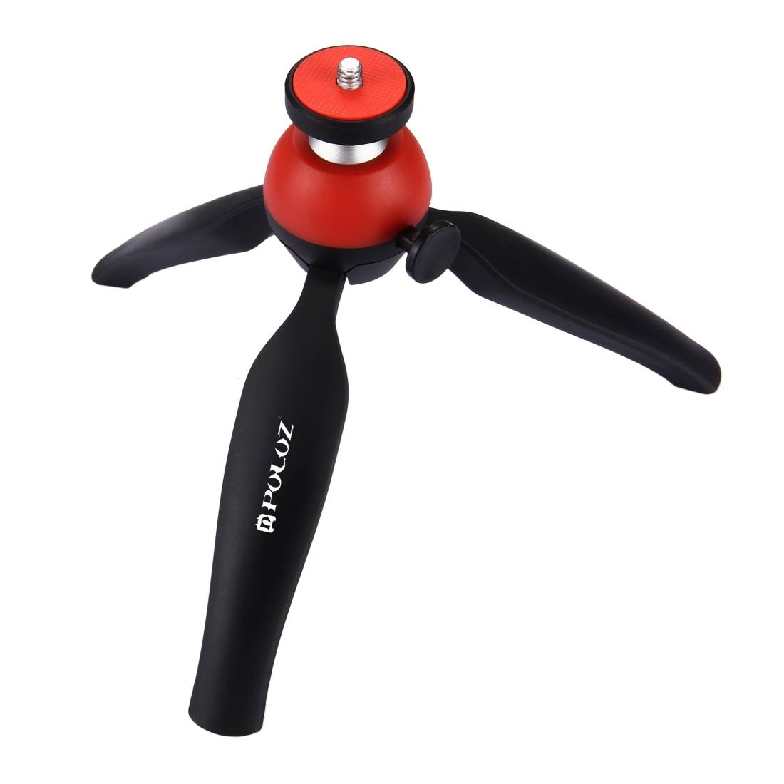 Puluz Mini Tripod med kulledshuvud för DSLR-kameror (Röd)