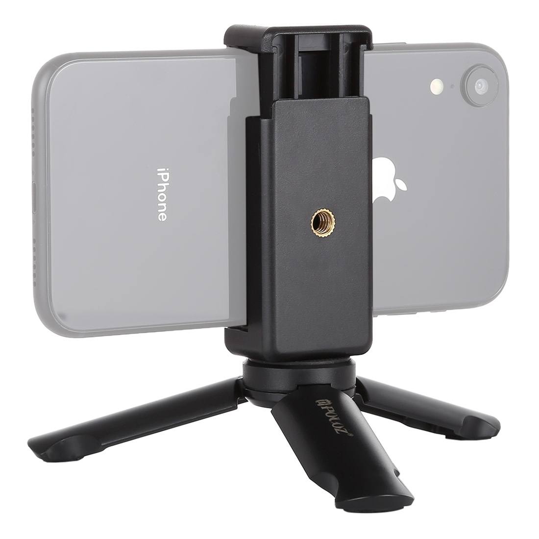 Puluz Mini Tripod + Universal klämma för Mobiltelefoner