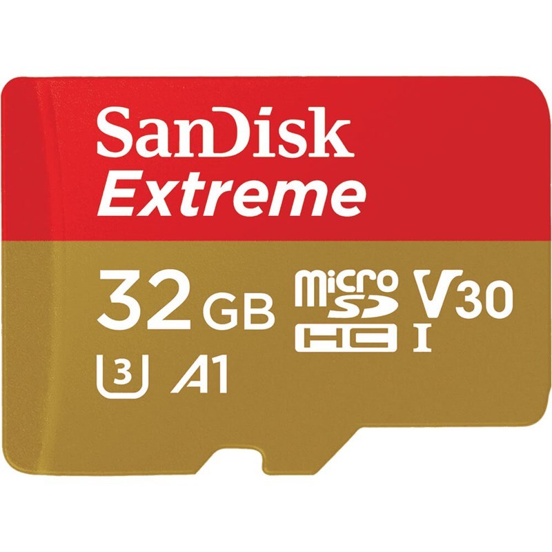 SanDisk Minneskort MicroSDHC Extreme 32GB+Adap Rescue Pro Deluxe 100MB/s