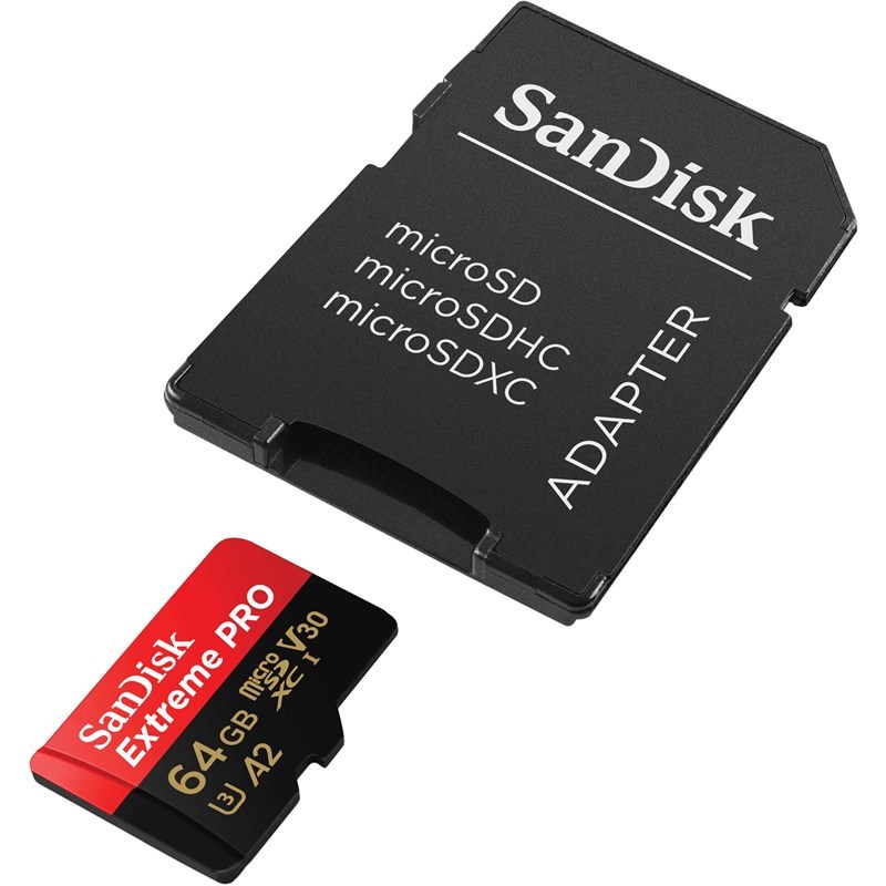 SanDisk Minneskort MicroSDXC Extreme Pro 64GB Rescue Pro Deluxe 170MB/s