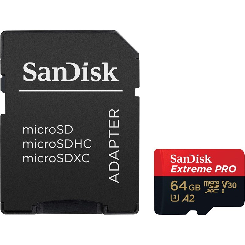 SanDisk Minneskort MicroSDXC Extreme Pro 64GB Rescue Pro Deluxe 170MB/s