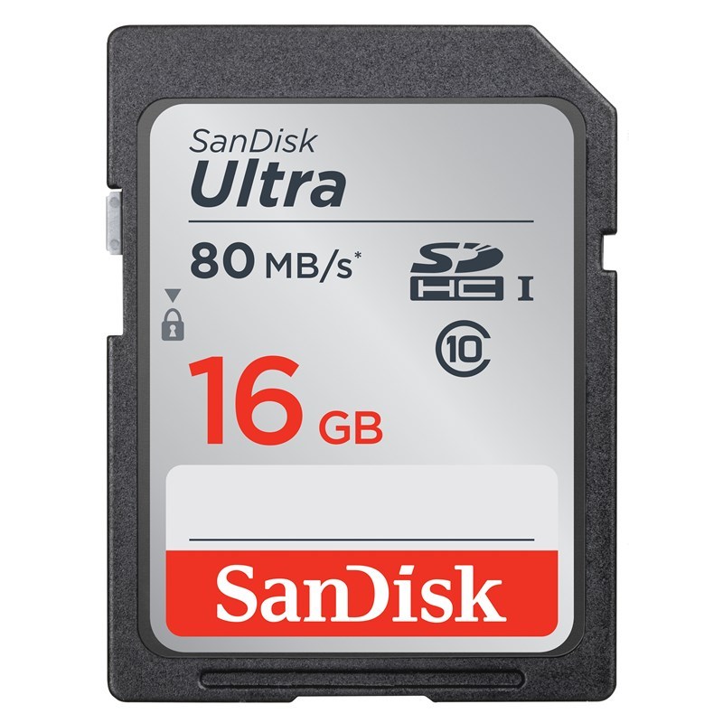  SanDisk Minneskort SDHC Ultra 16GB 80MB/s UHS-I