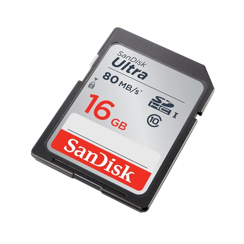  SanDisk Minneskort SDHC Ultra 16GB 80MB/s UHS-I