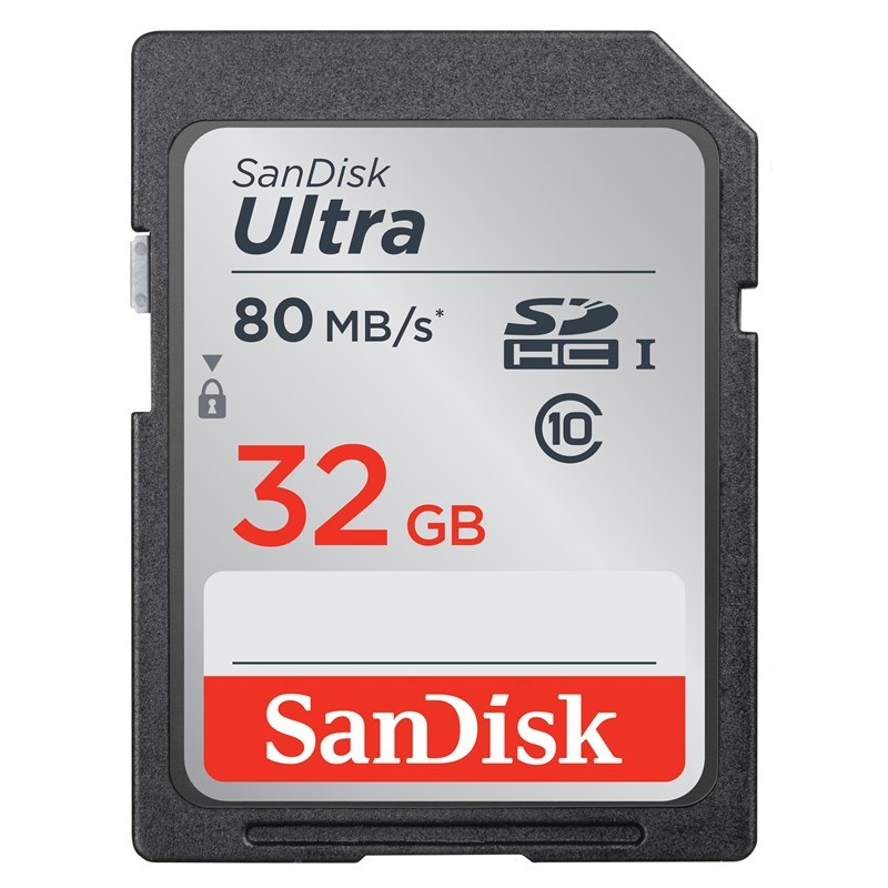 SanDisk Minneskort SDHC Ultra 32GB 80MB/s UHS-I