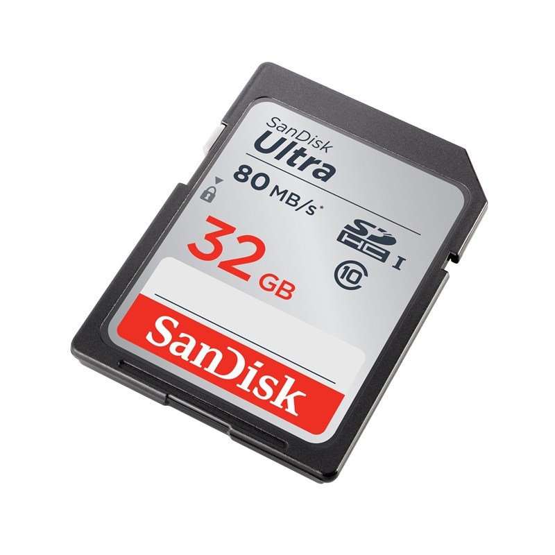SanDisk Minneskort SDHC Ultra 32GB 80MB/s UHS-I