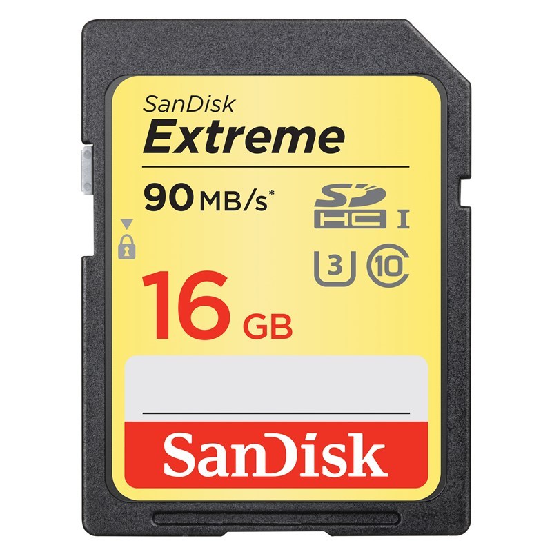 SanDisk Minneskort SDXC Extreme 16GB 90MB/s UHS-I