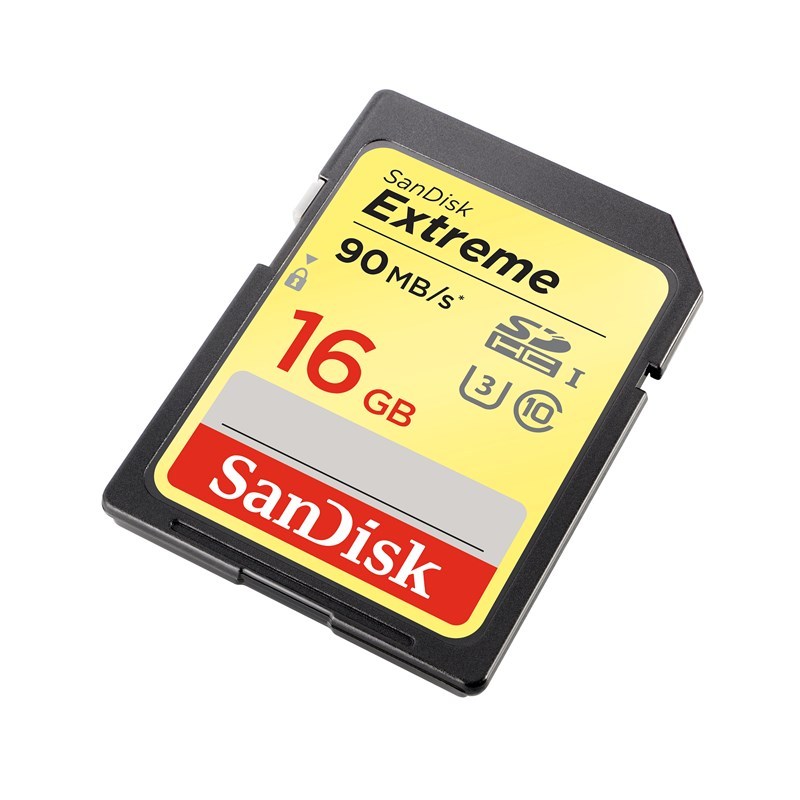 SanDisk Minneskort SDXC Extreme 16GB 90MB/s UHS-I