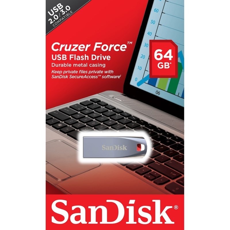  SanDisk USB-minne 2.0 Force 64GB