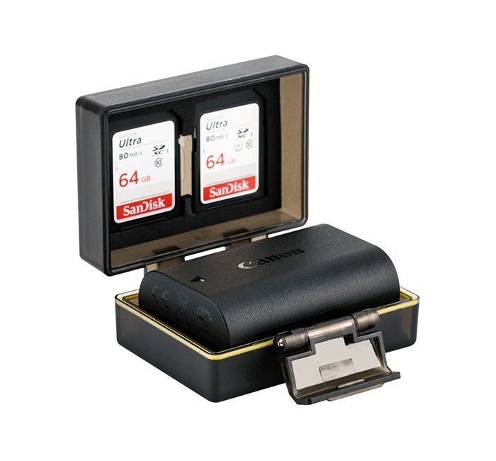 JJC Batteri & minneskortsfodral för 2x SD BC-UN2
