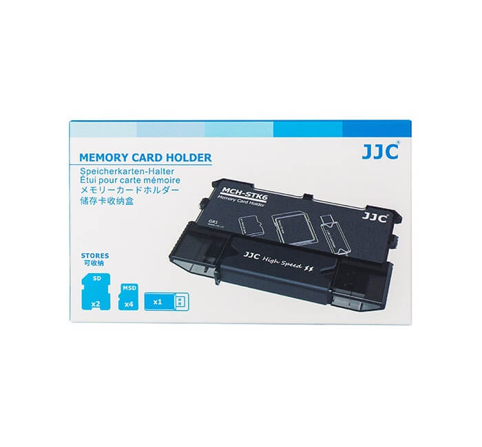  JJC Minneskorthållare & kortläsare för 2xSD 4XMSD