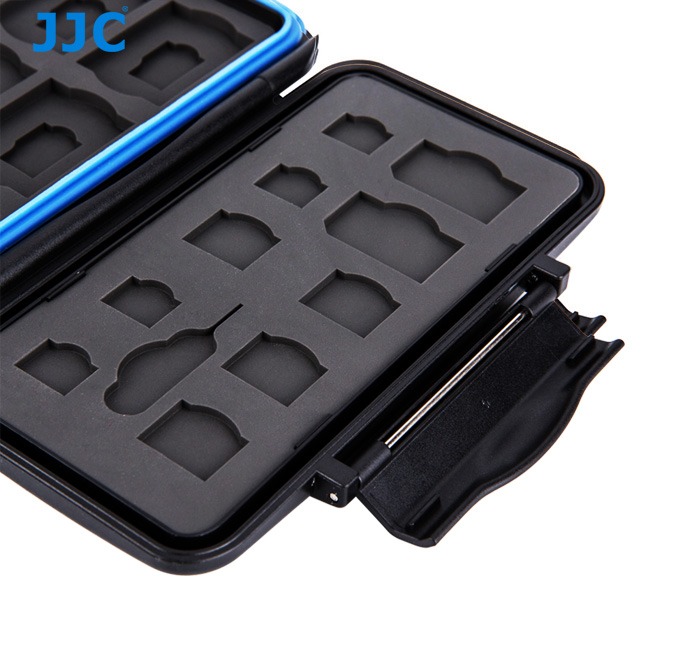 JJC Minneskortsfodral för 6x SD + 6x MSD + 2xSIM + 4x MicroSIM + 4x NanoSIM