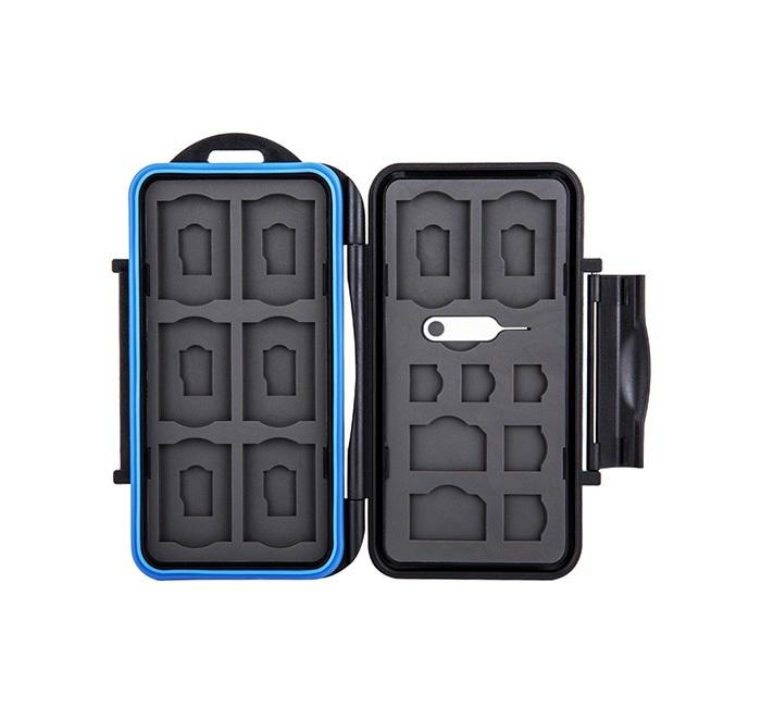 JJC Minneskortsfodral för 8xSD + 8xMSD + 2xSIM + 2xMicroSIM + 3xNanoSIM