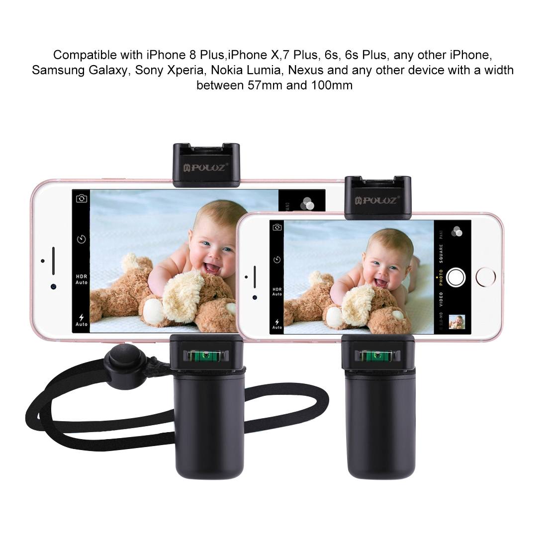 PULUZ Handhållen Grip-Rig Stabilisator för smartphones