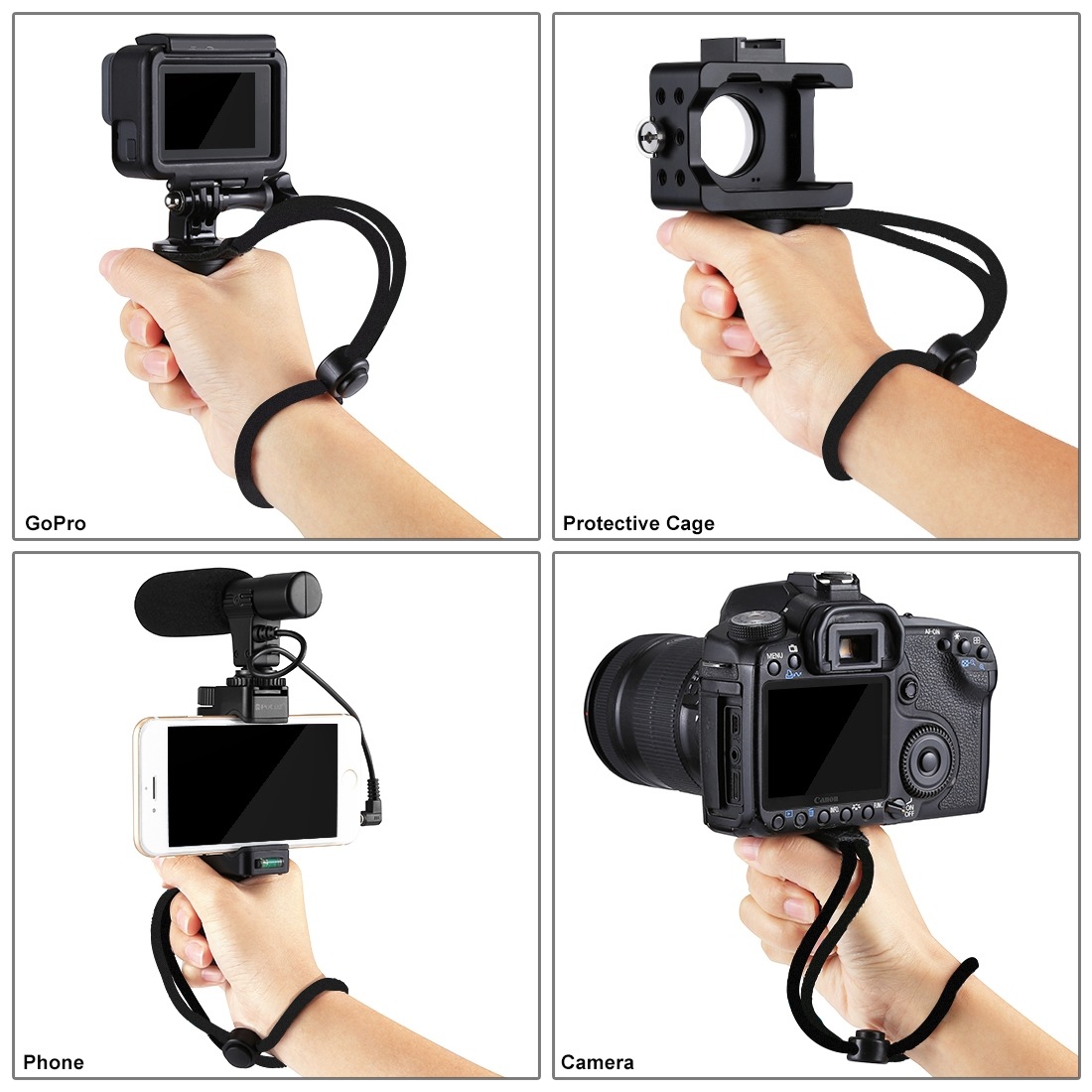 PULUZ Handhållen Grip-Rig Stabilisator för smartphones