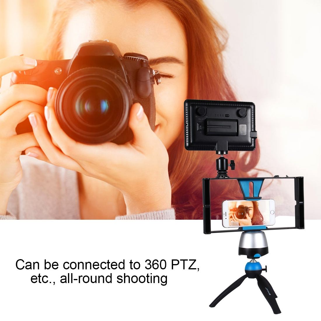 PULUZ Video-Rig för iPhone, Galaxy, och andra Smartphones